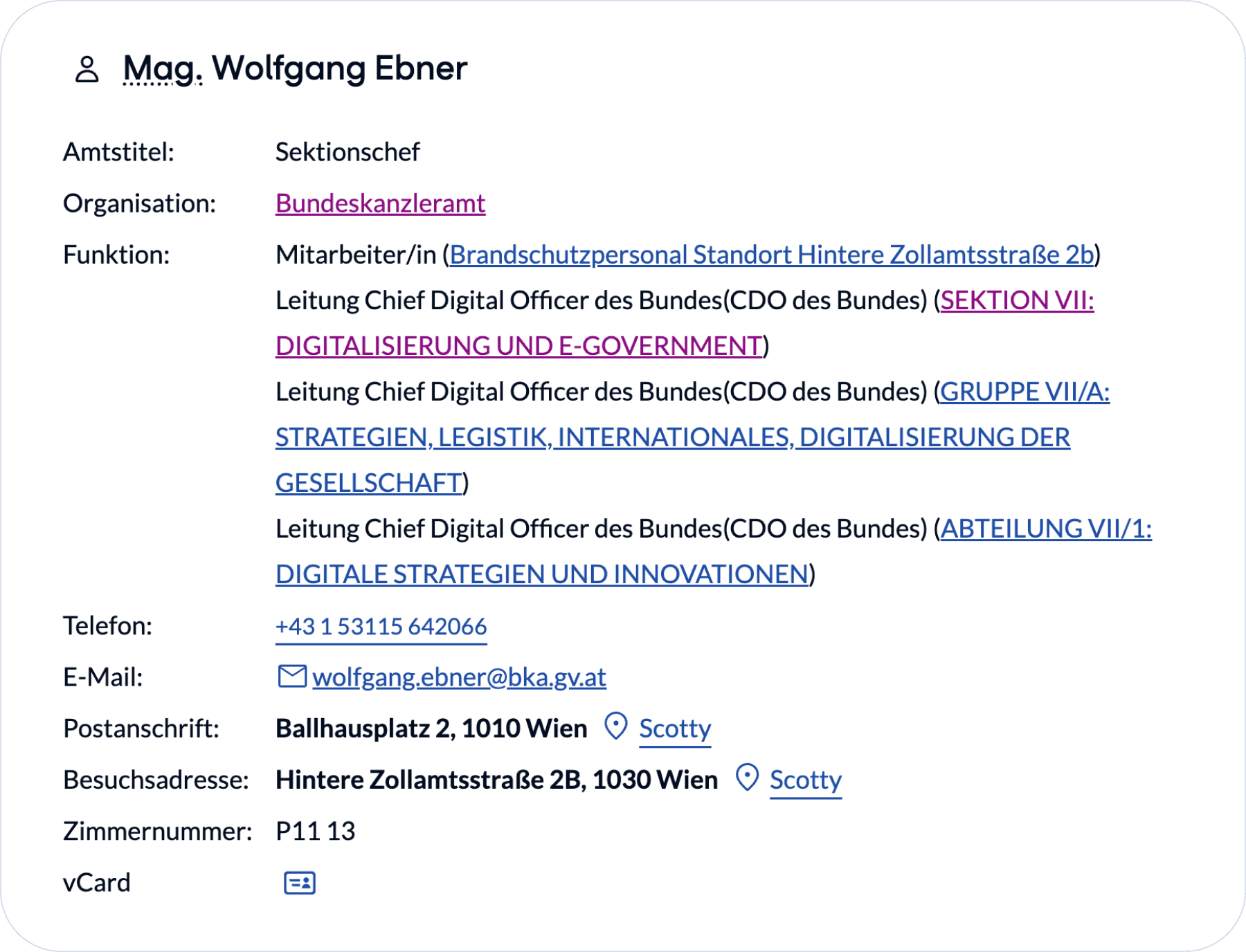 Informationen zu einer Person, siehe Aufstellung unter dem Bild